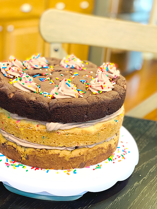 Triple Layer Cookie Cake – Easy but&nbsp;Impressive!