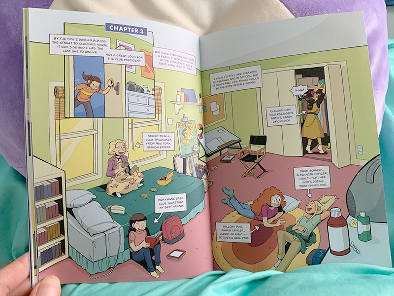 The Baby-Sitter's Club Graphic Novel inside look.