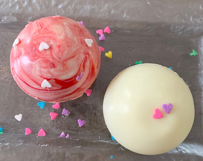 Valentine's Day Hot Cocoa Bombs