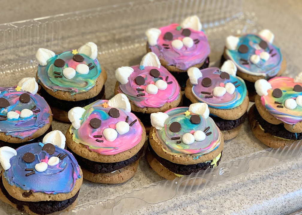 Easy Cat Mini Cookie Cakes